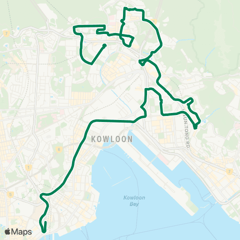 Kowloon Motor Bus Hong Kong Coliseum - Wong Tai Sin map