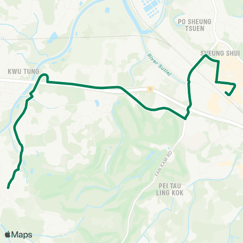 Green Minibus Nt - 50k map