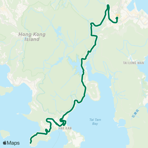 Green Minibus Hki - 16a map