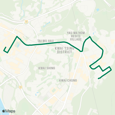 Green Minibus Nt - 86m map