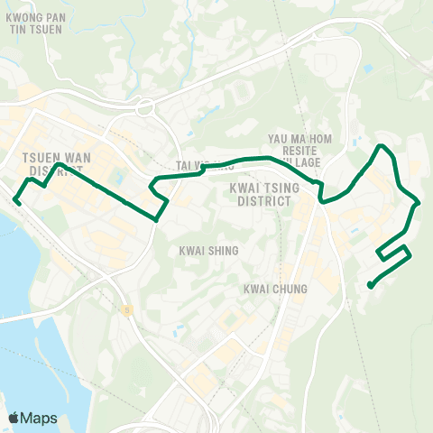 Green Minibus Nt - 86 map