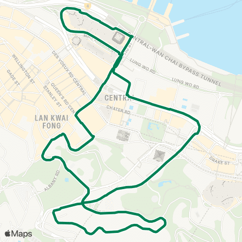 Green Minibus Hki - 1a map
