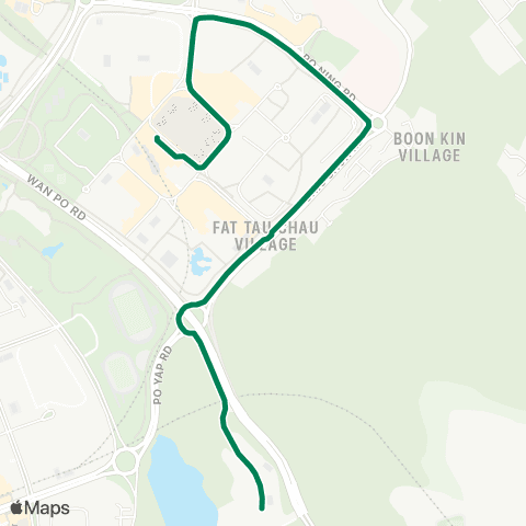 Green Minibus Nt - 109m map