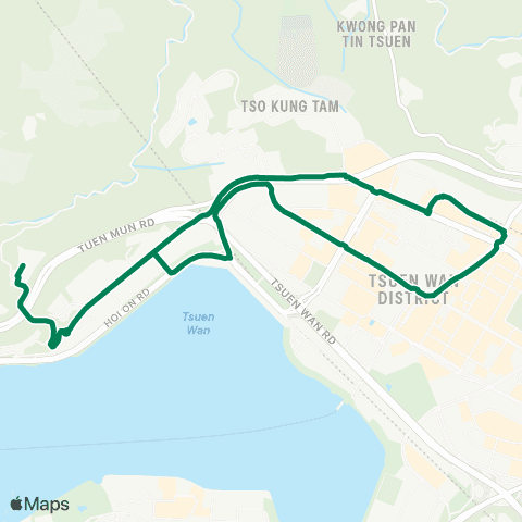 Green Minibus Nt - 96a map