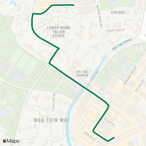 Green Minibus Kln - 20m map