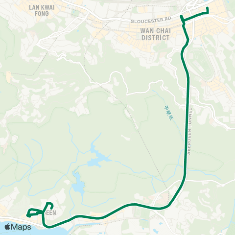 Green Minibus Hki - 4c map