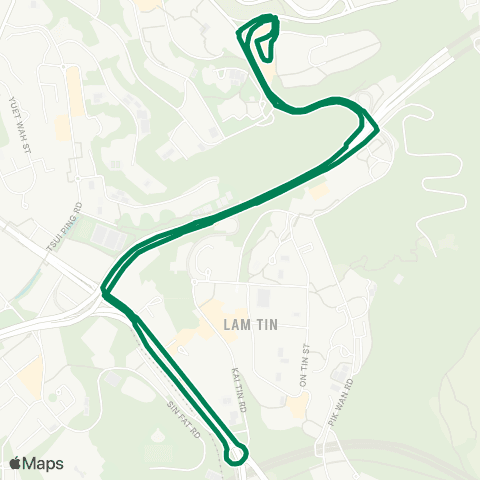Green Minibus Kln - 71a map
