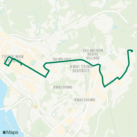 Green Minibus Nt - 83a map