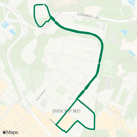 Green Minibus Kln - 30b map