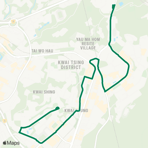 Green Minibus Nt - 94a map