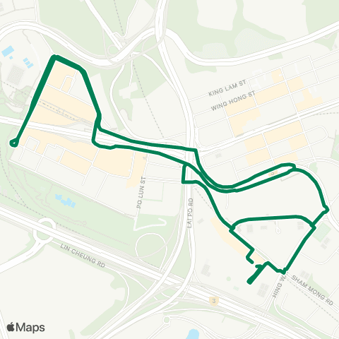 Green Minibus Kln - 81k map
