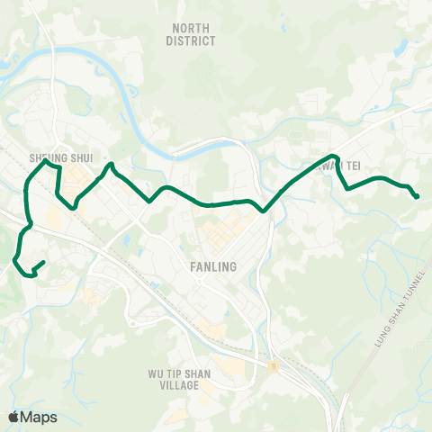 Green Minibus Nt - 503 map