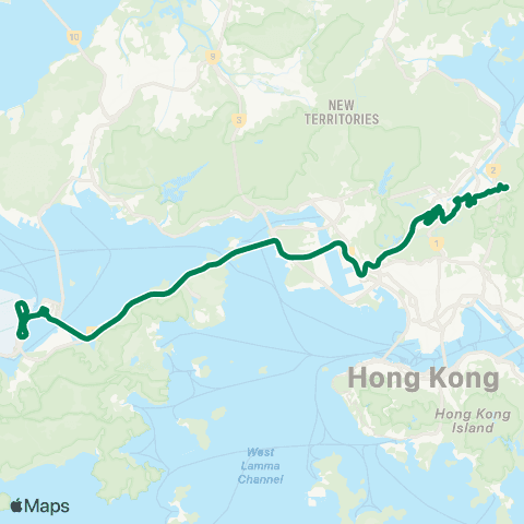 Kowloon Motor Bus Wong Nai Tau - Airport (Ground TC) map