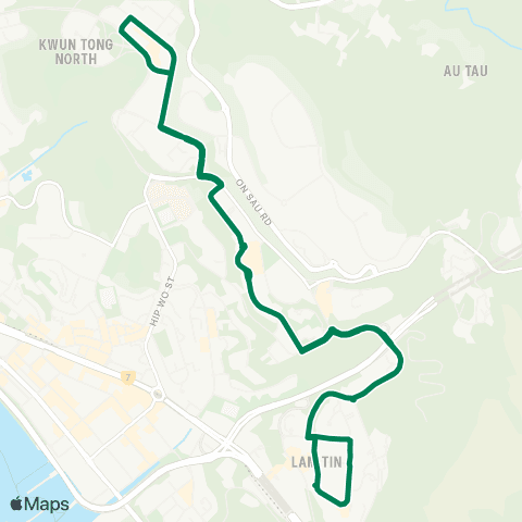 Green Minibus Kln - 60 map