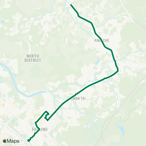 Green Minibus Nt - 52k map
