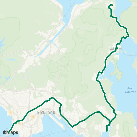 Kowloon Motor Bus Go Park - Hong Kong Palace Museum map