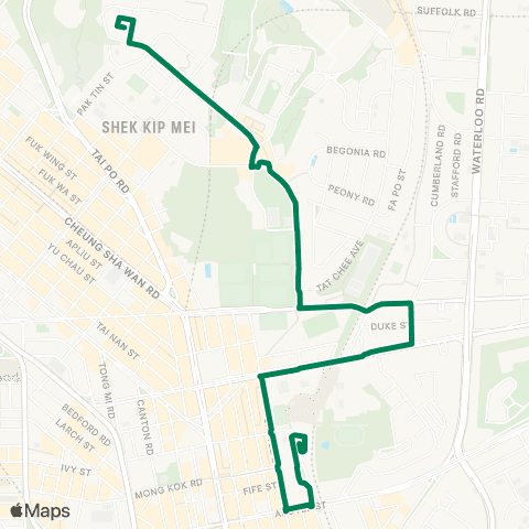 Green Minibus Kln - 12 map