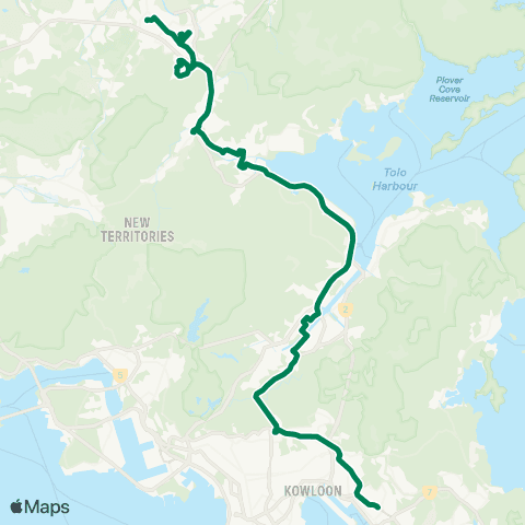 Green Minibus Nt - 501s map