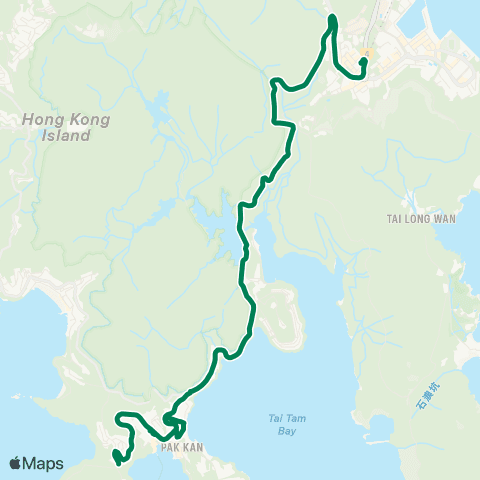 Green Minibus Hki - 16m map