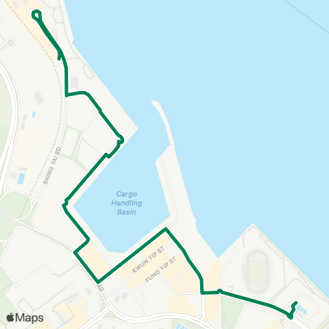 Green Minibus Hki - 62a map