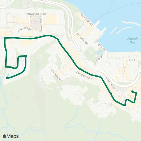 Green Minibus Hki - 32 map