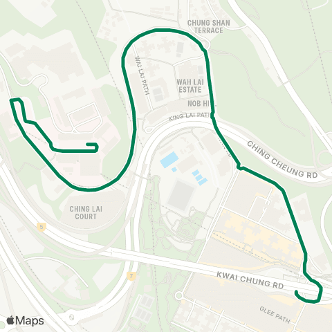 Green Minibus Nt - 90p map