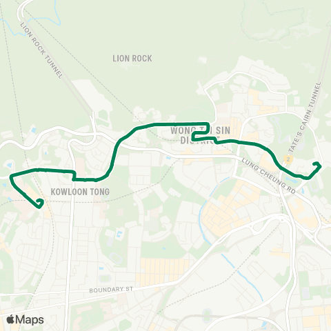 Green Minibus Kln - 72 map
