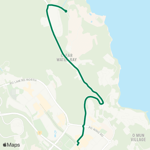 Green Minibus Nt - 11m map