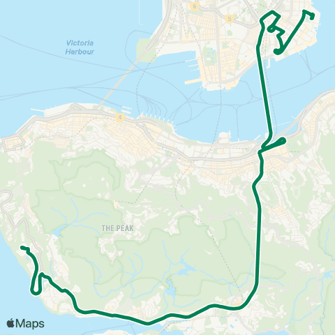 Kowloon Motor Bus Laguna Verde - Cyberport map