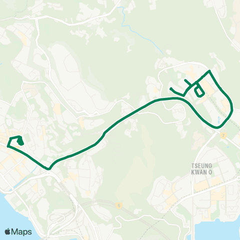 Green Minibus Nt - 10m map
