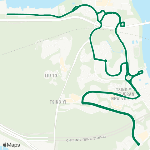 Green Minibus Nt - 88a map