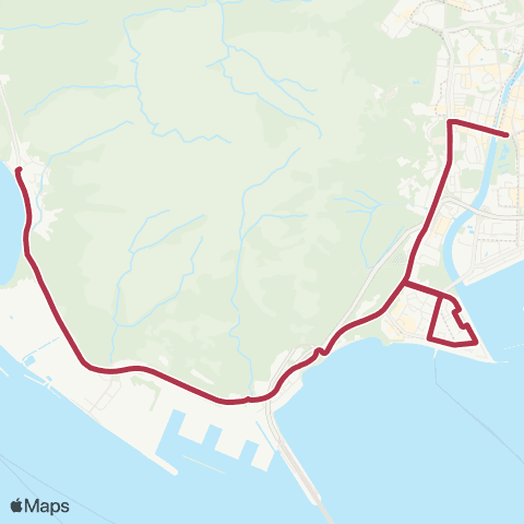 MTR Bus Lung Kwu Tan to Tuen Mun Station map