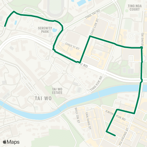 Green Minibus Nt - 21a map