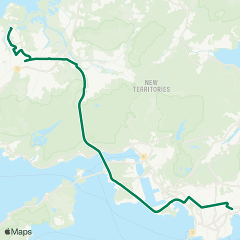 Kowloon Motor Bus Kai Tak Sports Park - Tin Heng Estate map
