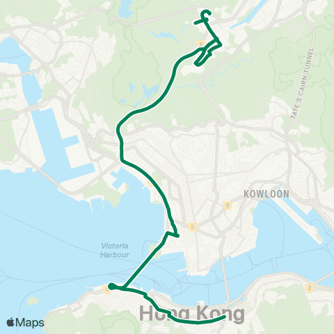 Kowloon Motor Bus Mei Tin (Mei Chi House) - Admiralty Sta (E) map