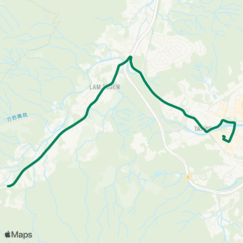 Green Minibus Nt - 25k map