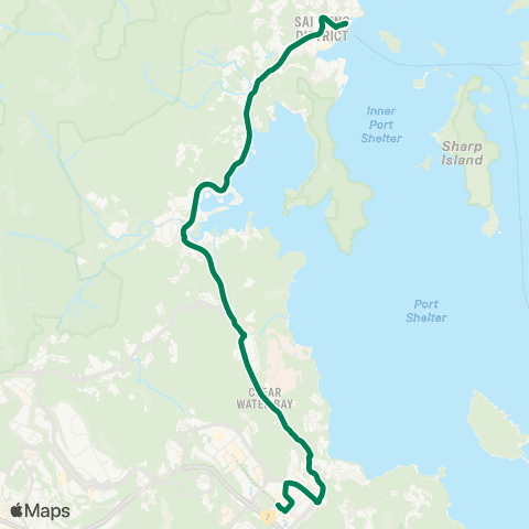Green Minibus Nt - 101m map