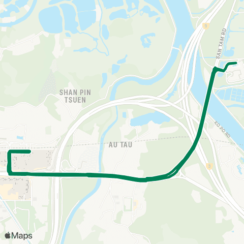 Green Minibus Nt - 624 map