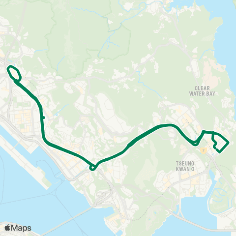 Green Minibus Nt - 102b map