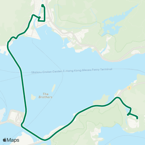 Kowloon Motor Bus Disneyland - Tuen Mun Station map
