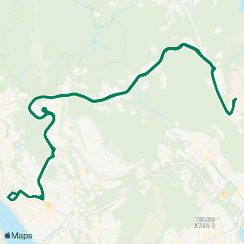 Green Minibus Nt - 104 map