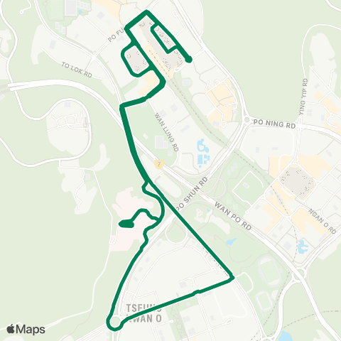 Green Minibus Nt - 107 map
