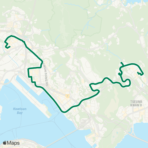 Green Minibus Nt - 111 map