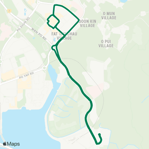 Green Minibus Nt - 113 map