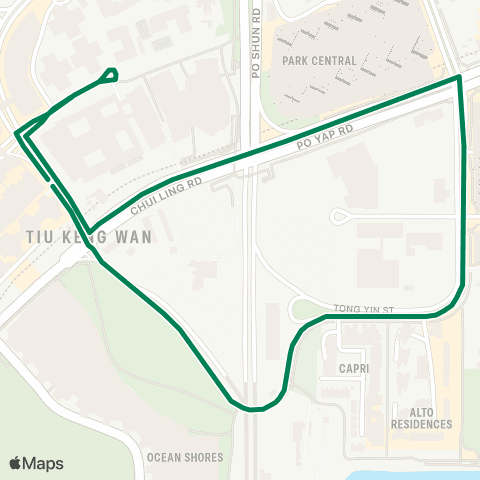 Green Minibus Nt - 114b map