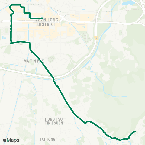 Green Minibus Nt - 73 map