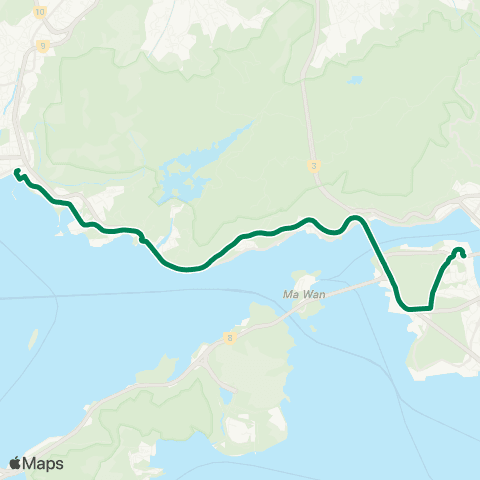 Green Minibus Nt - 140m map