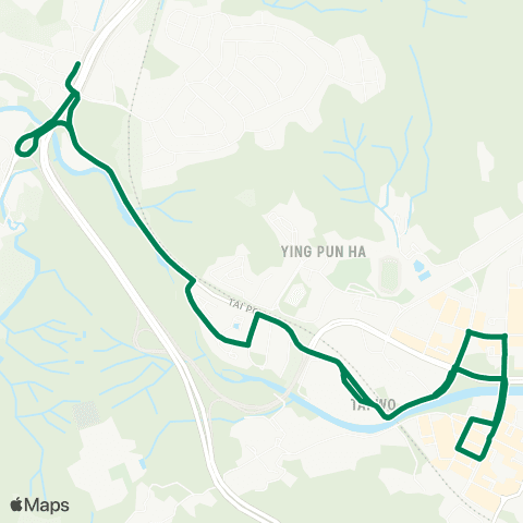 Green Minibus Nt - 21k map