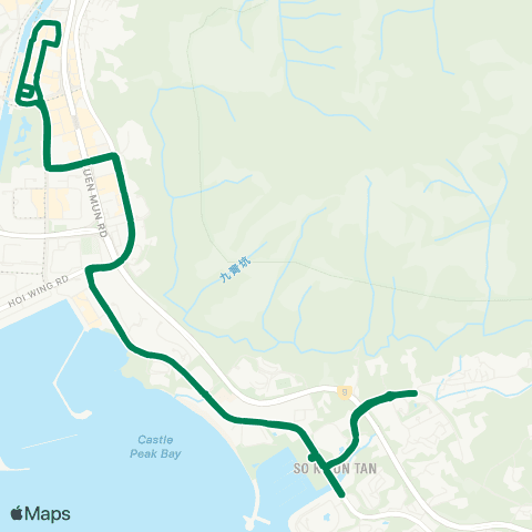 Green Minibus Nt - 43 map