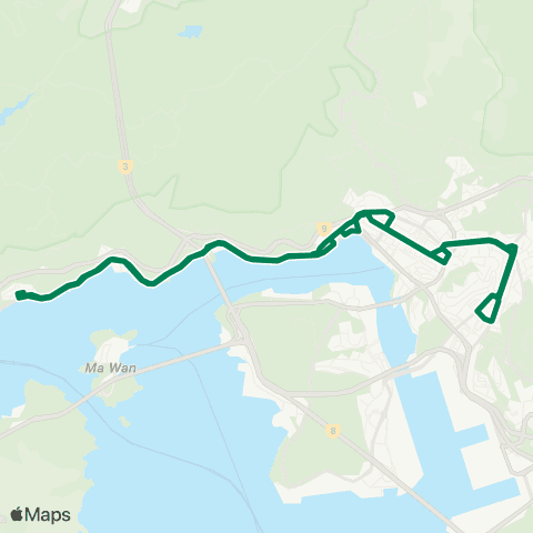 Green Minibus Nt - 302 map